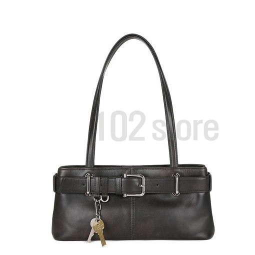 OSOI SHOULDER BROCLE MINI [STONE BLACK] Women’s Shoulder Bag-Express