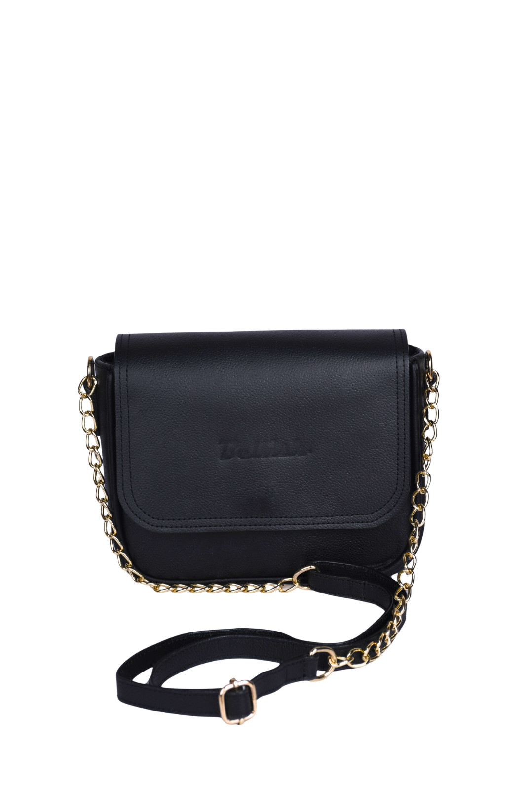 Bellish Aquila Chain Sling Black – Leather with Polyester Lining Removable Strap
