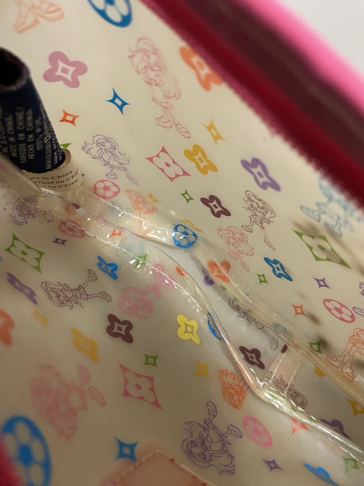 Vintage Bratz Y2K Vinyl Jelly Bag 2004 Handbag Black Monogram