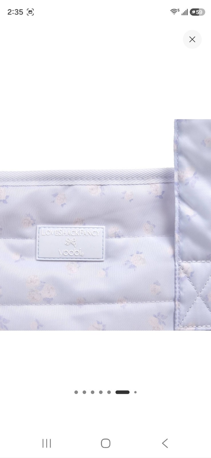Loveshack Fancy X Target tote bag