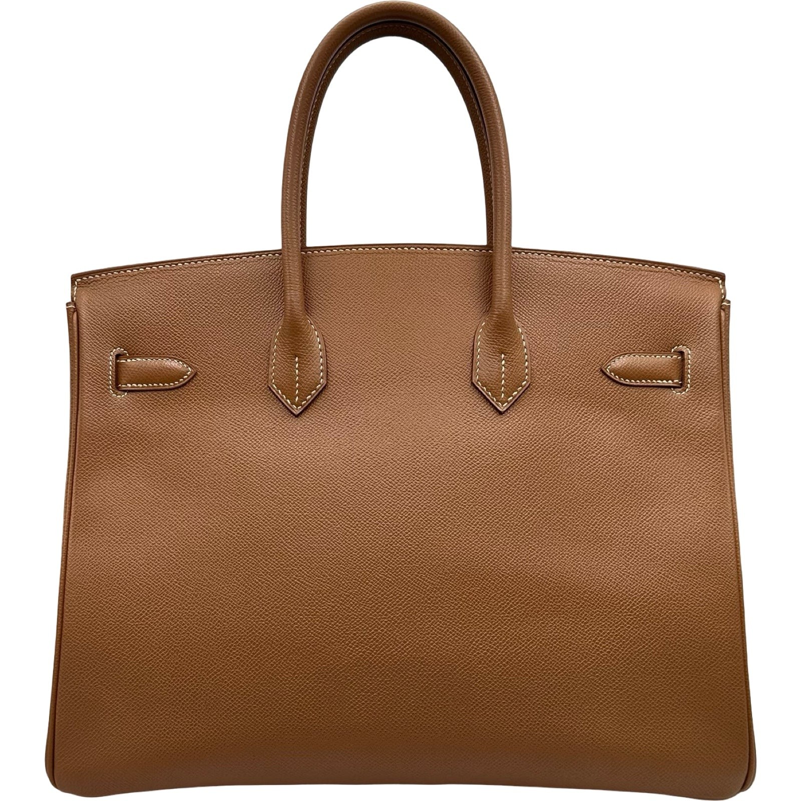 HERMES Birkin 35 Gold Epsom Leather Handbag #OKB400