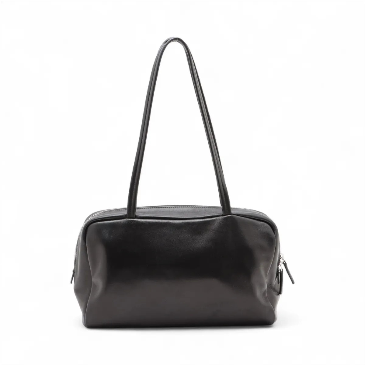The Row Astra Leather Shoulder bag Black