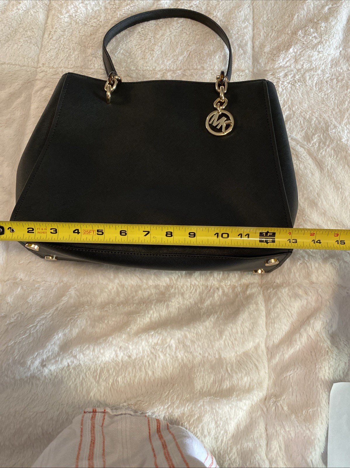 Michael Kors Large Sofia Black Leather Purse Handbag Tote New W/No Tags