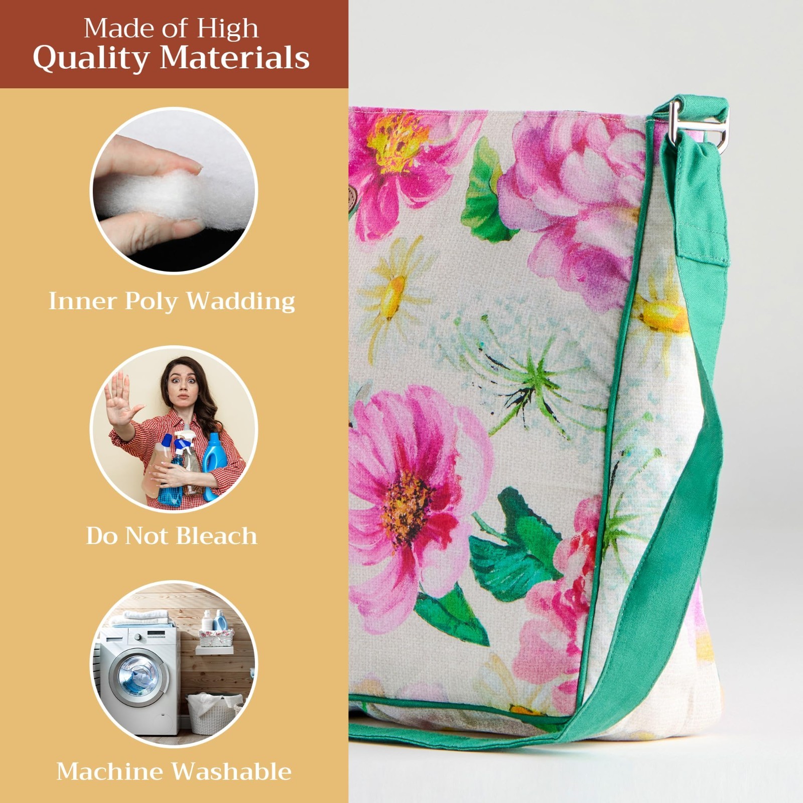 Stylish Cotton Shoulder Bag for Women – Versatile Handbag, Everyday Use, Fashion