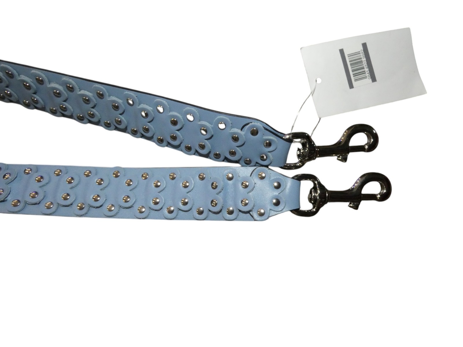 Red Valentino Guitar Handbag Strap Blue Leather Silver Studded Bag Strap New