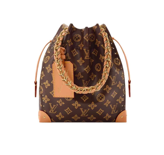LOUIS VUITTON NOE TRUNK Canvas Shoulder Bag for Women Brown 9.1*3.1*10.6 in