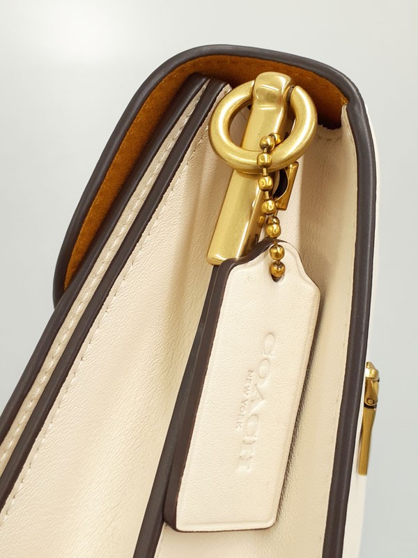 Coach Chain Tabby Shoulder Bag CY919 Leather Ivory Women’s #TB1219