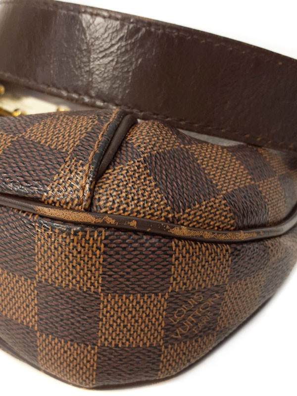 Louis Vuitton Damier Thames PM N48180 Canvas Red Shoulder Bag Women’s #TB1038