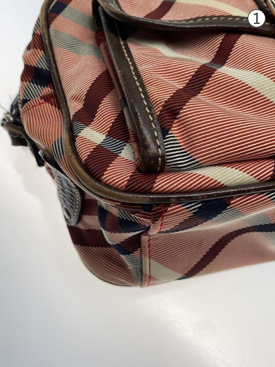 BURBERRY BLUE LABEL Shoulder bag Check Pink Authentic From Japan