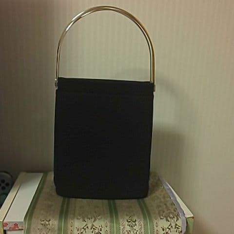 Cartier Trinity Rare Fabric Black Bag Red Leather Interior White Handle