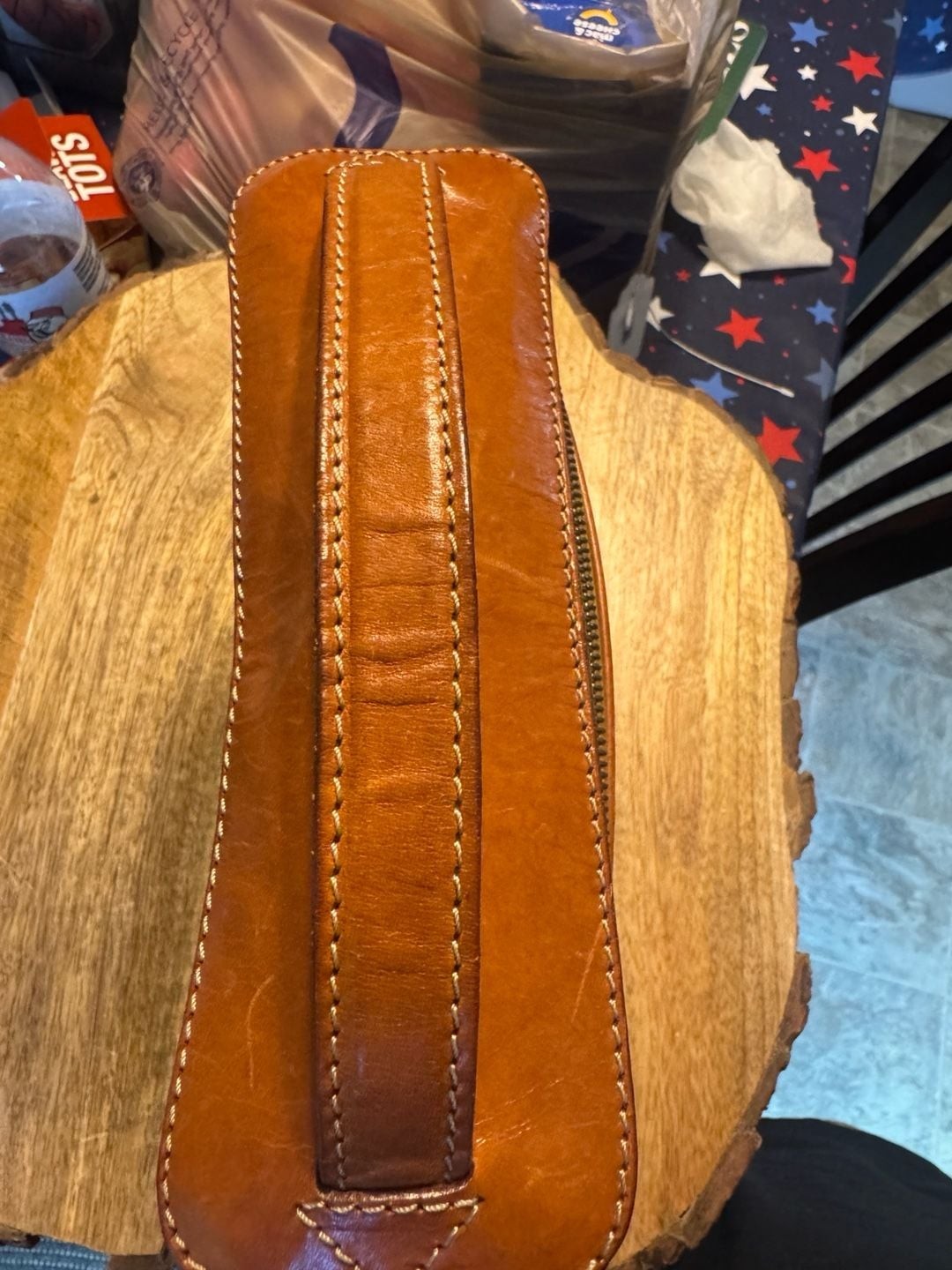 Celine Vintage Macadam Coated Canvas Vanity Bag