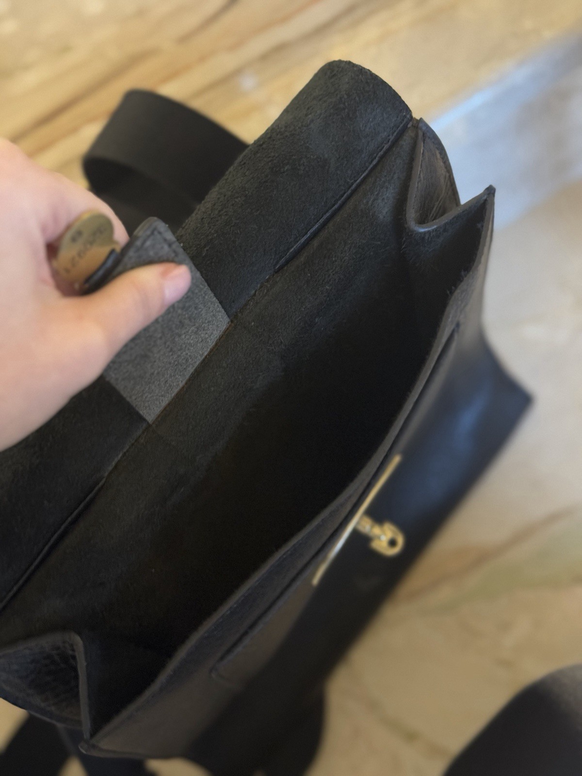 Mulberry Small Antony Leather Messenger Crossbody Bag Black Small Grain leather