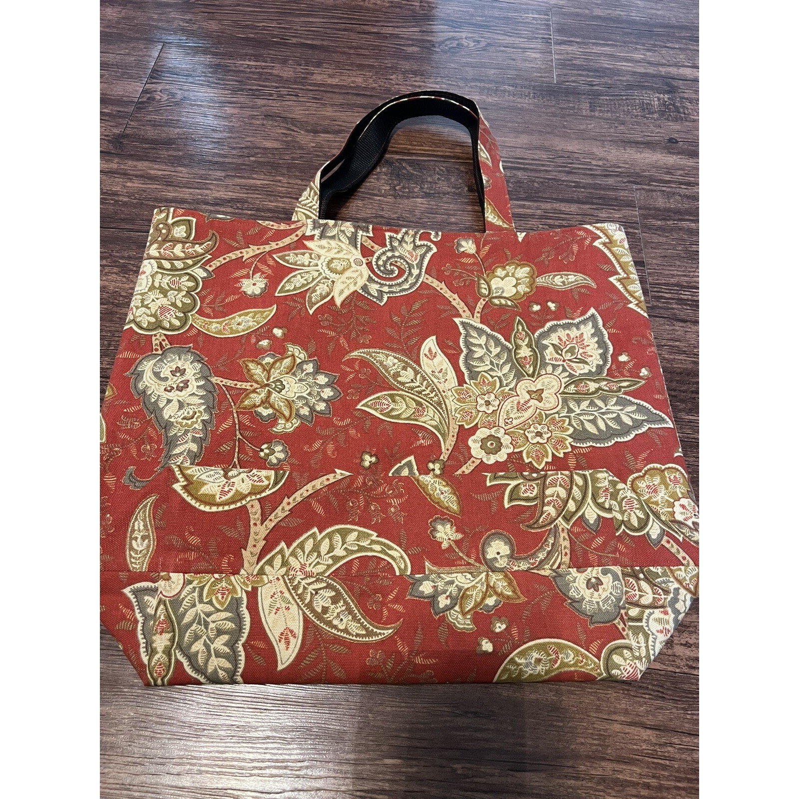 Homemade Shopping Grocery Tote Bag Large Lined With Pocket Light Padding