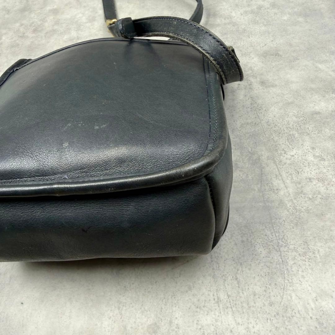 Old Coach Turn Lock Shoulder Bag Black Vintage