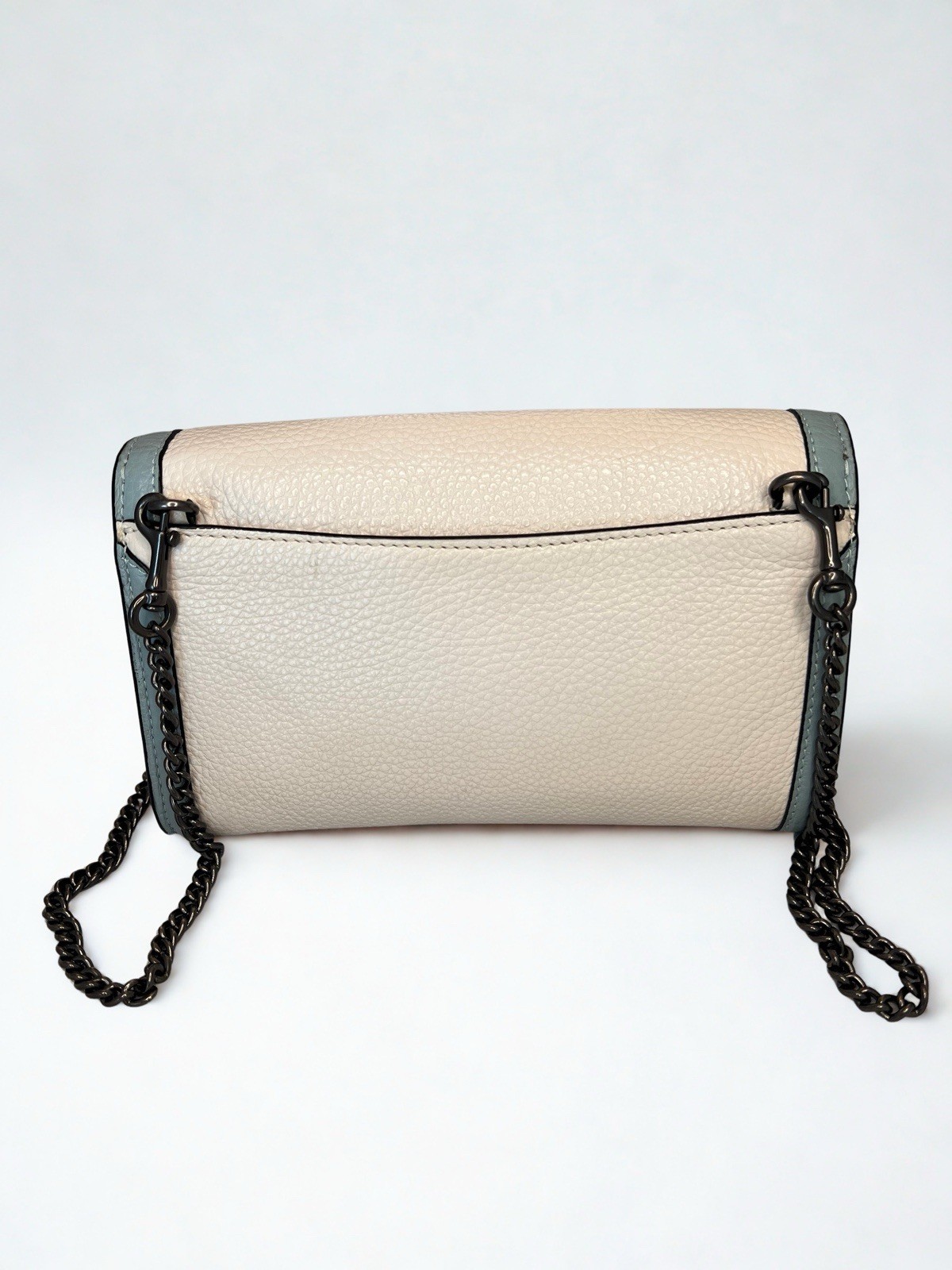 Coach Jade Envelope Wallet Crossbody in Colorblock Pebble Leather