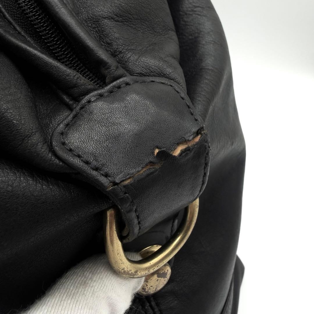 OLD COACH Old Coach Boston Bag All Leather Black