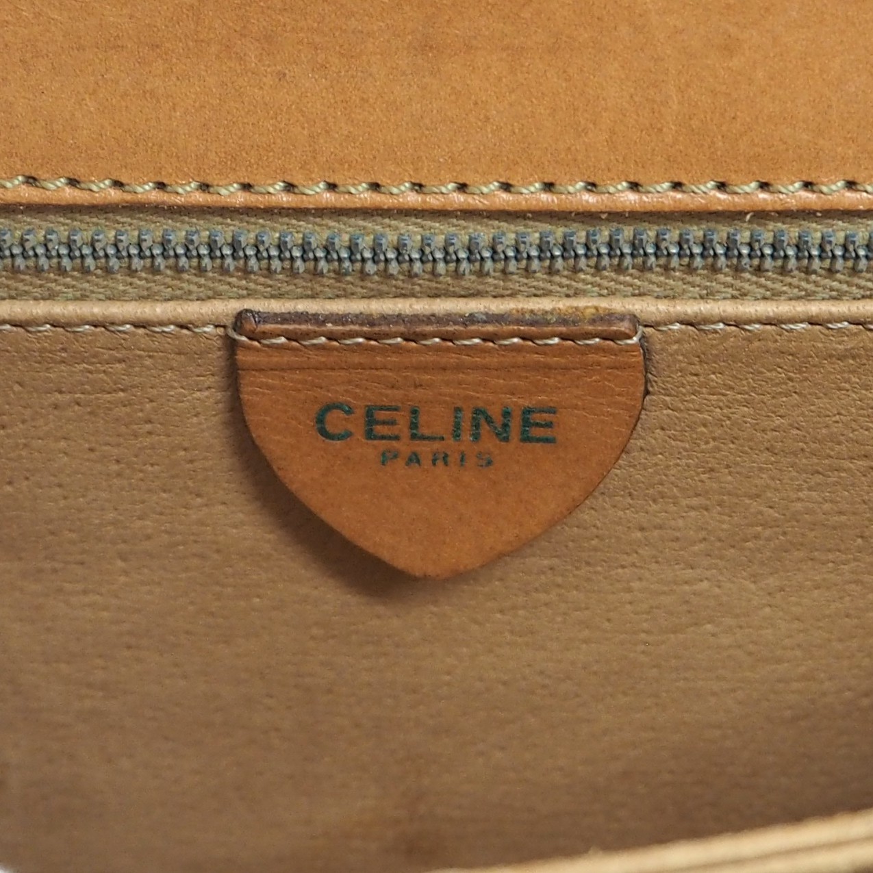 CELINE Macadam Canvas Brown PVC Leather 2Way Shoulder Bag Handbag #64 Rise-on