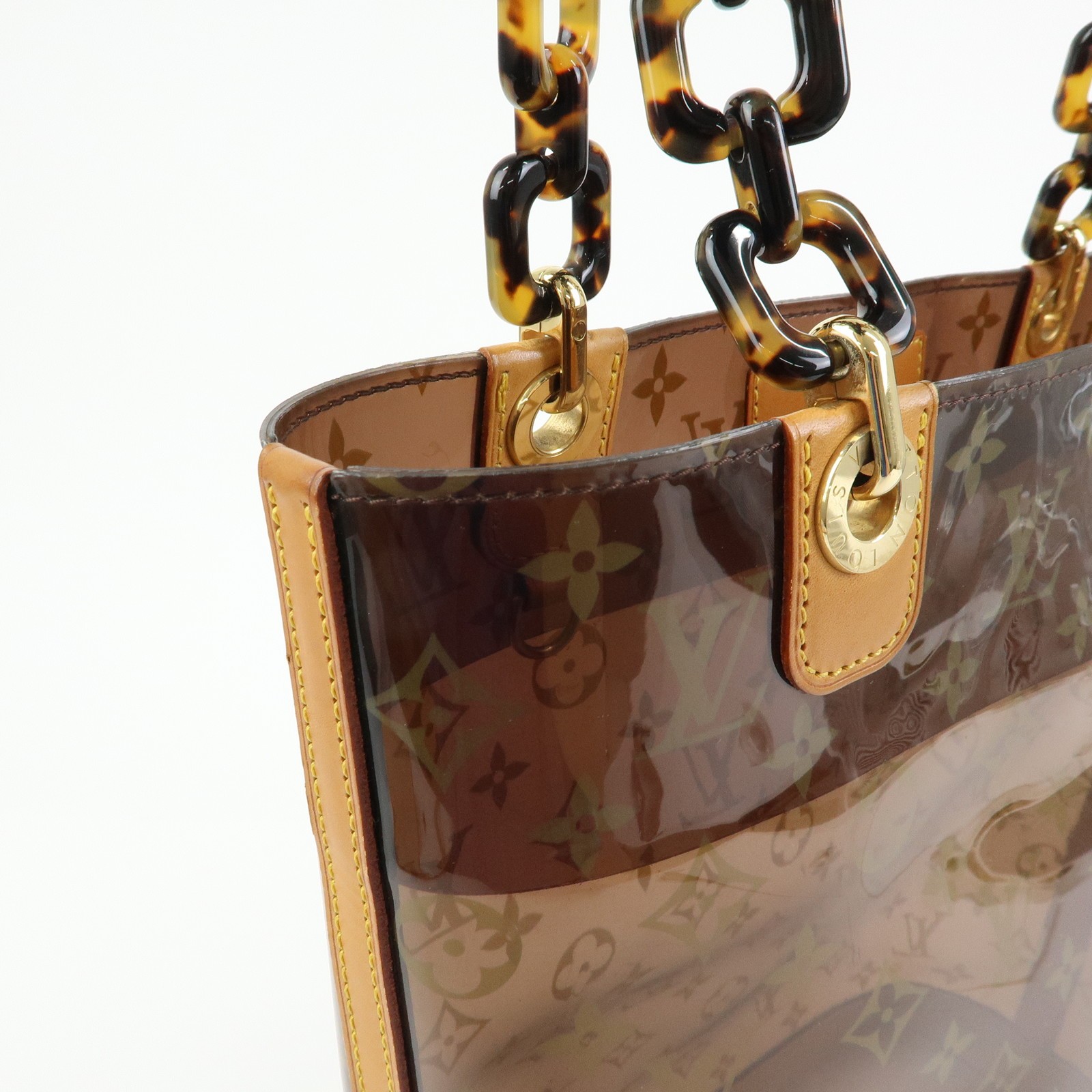 Louis Vuitton Cruise Line Monogram Cabas Ambre MM Tote Bag M92501 Auth Used F/S