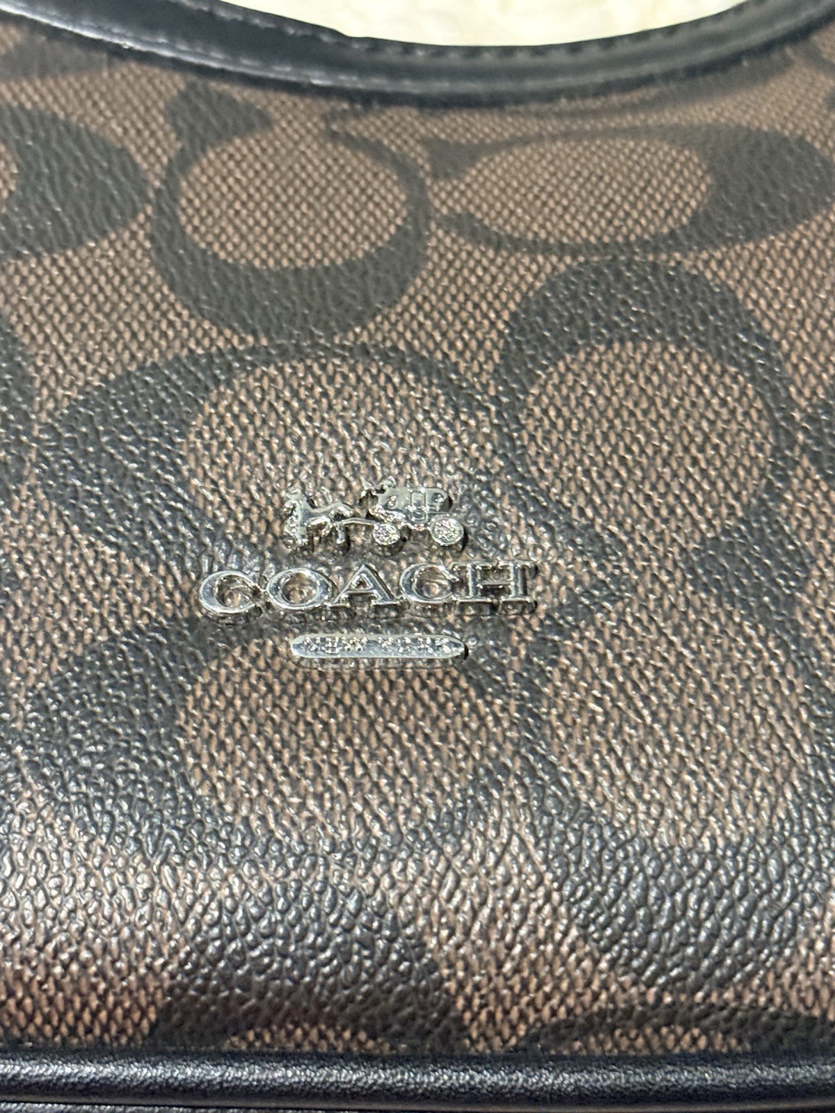 Coach New York Emily Signature Canvas Shoulder Bag New Without Box