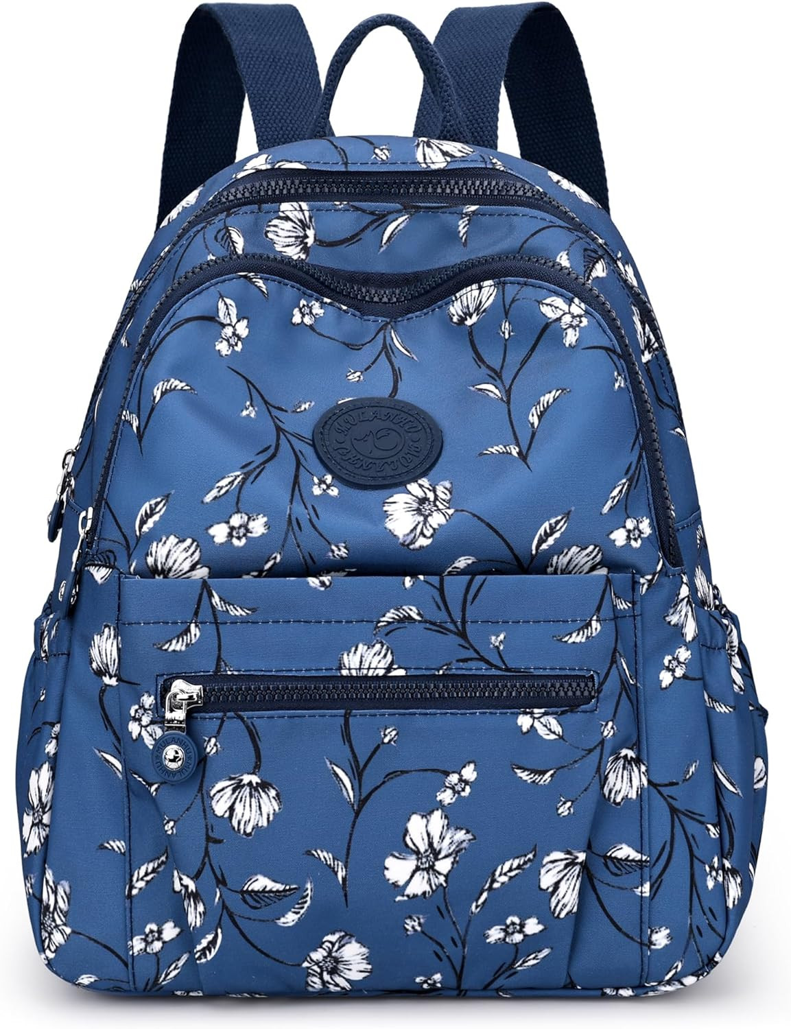 Mini Nylon Backpack Purse Women Small Travel Anti Theft Multi Pocket Bag