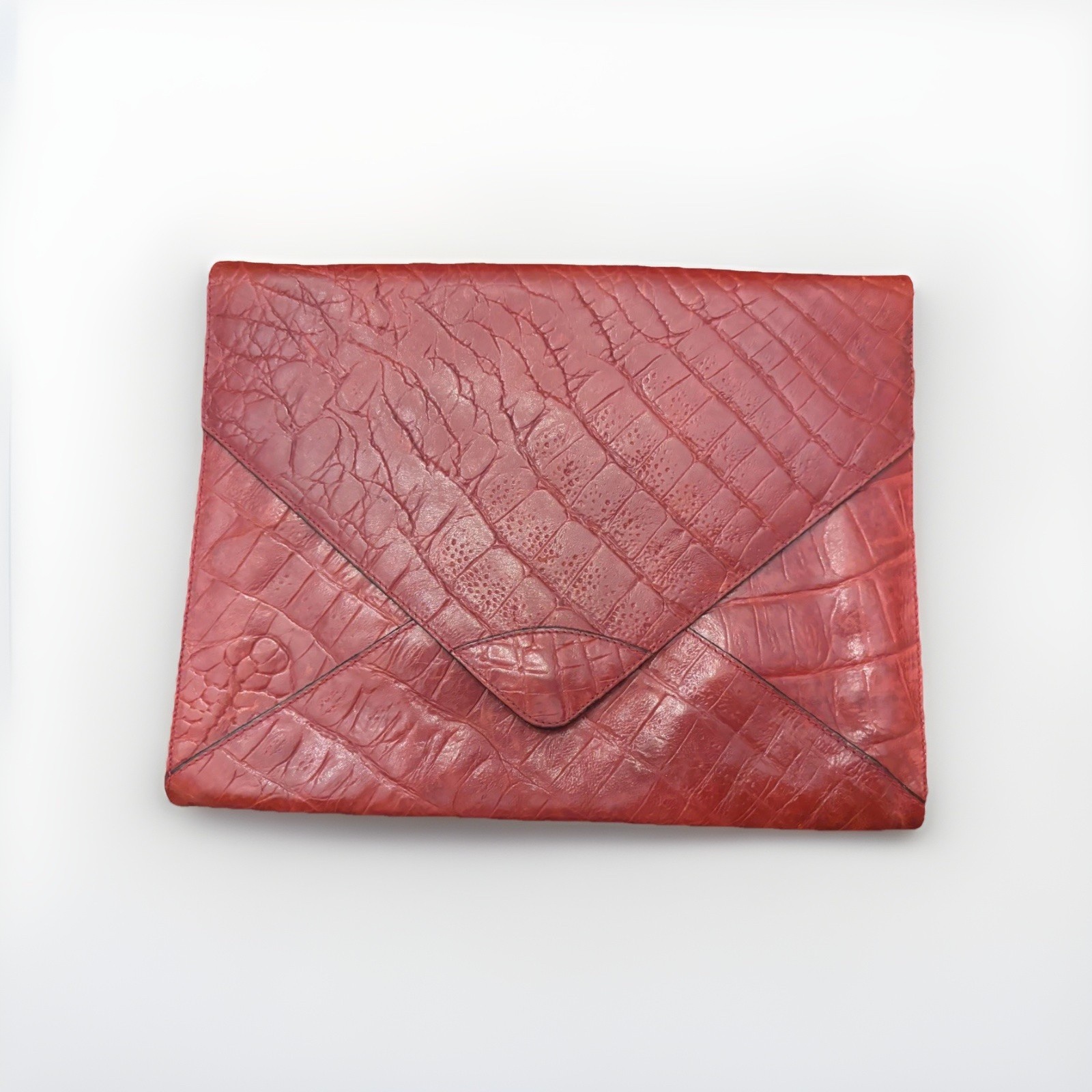 Furla Women’s Leather Envelope Clutch Bag Made In Italy 11.5×9 Inches
