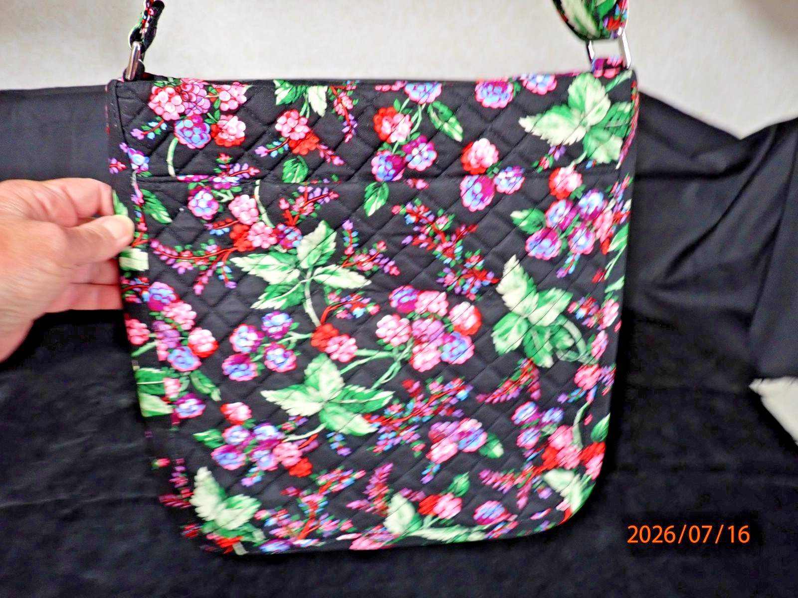 NWT Vera Bradley Iconic Triple Zip Hipster Crossbody Bag Winter Berry NEW