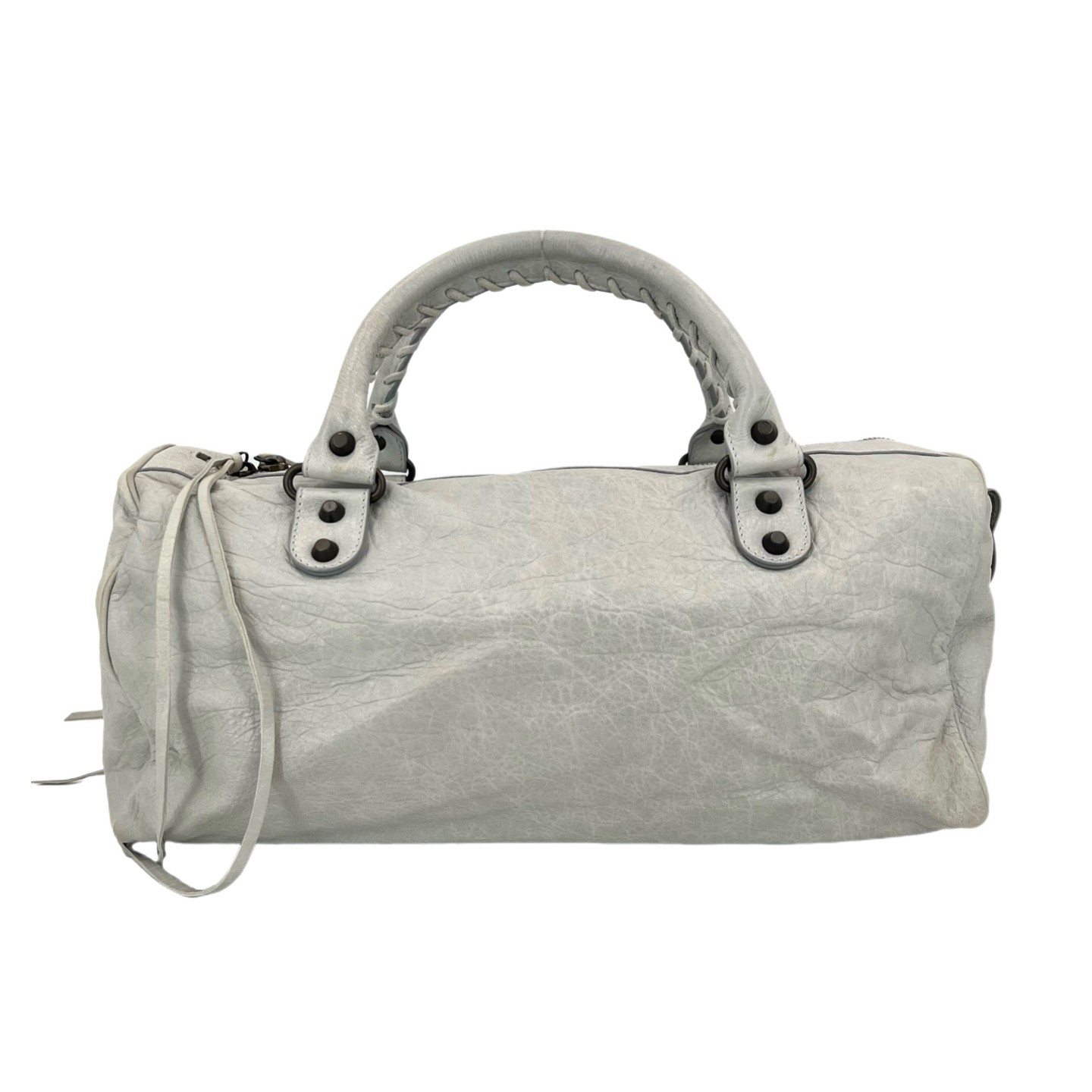 Balenciaga City Twiggy Large Light Gray Distressed Lambskin Multiway US Ship