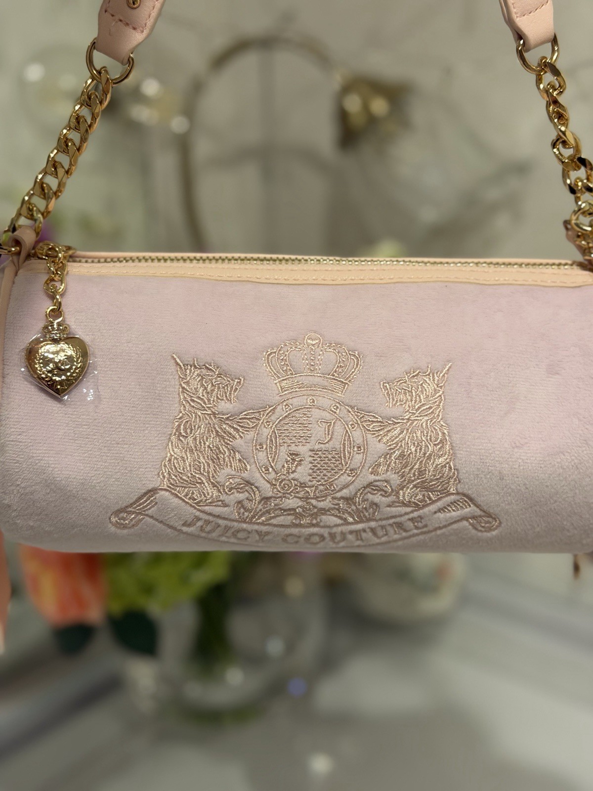 Juicy Couture Lilac Velour Barrel Bag Coin Pouch Y2K 2000s Choose Scottie Dogs