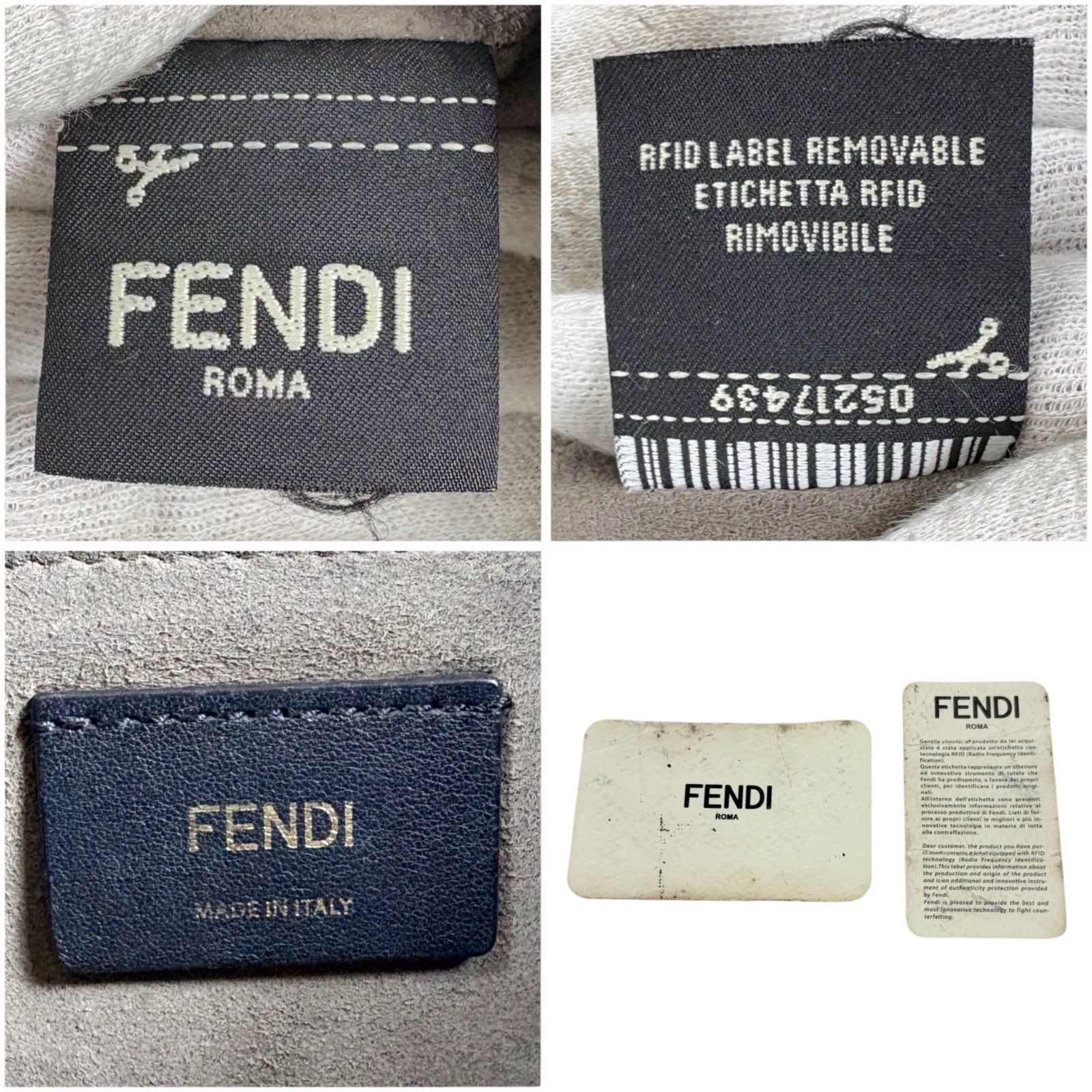 FENDI Cam 05217439 Camera Bag Black Leather US 8.9×5.9×3.1in Shoulder Italy