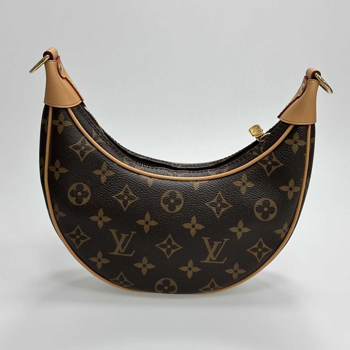 Louis Vuitton Loop Monogram Canvas Pea Shape Underarm Shoulder Crossbody Handbag