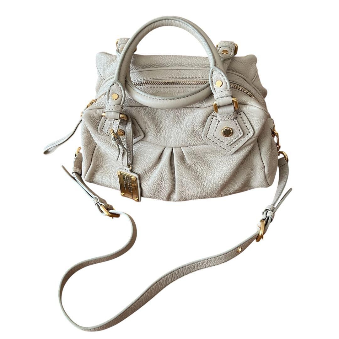 MARC BY MARC JACOBS Classic Q Baby Groove Shoulder Bag Greige Women NEW Japan