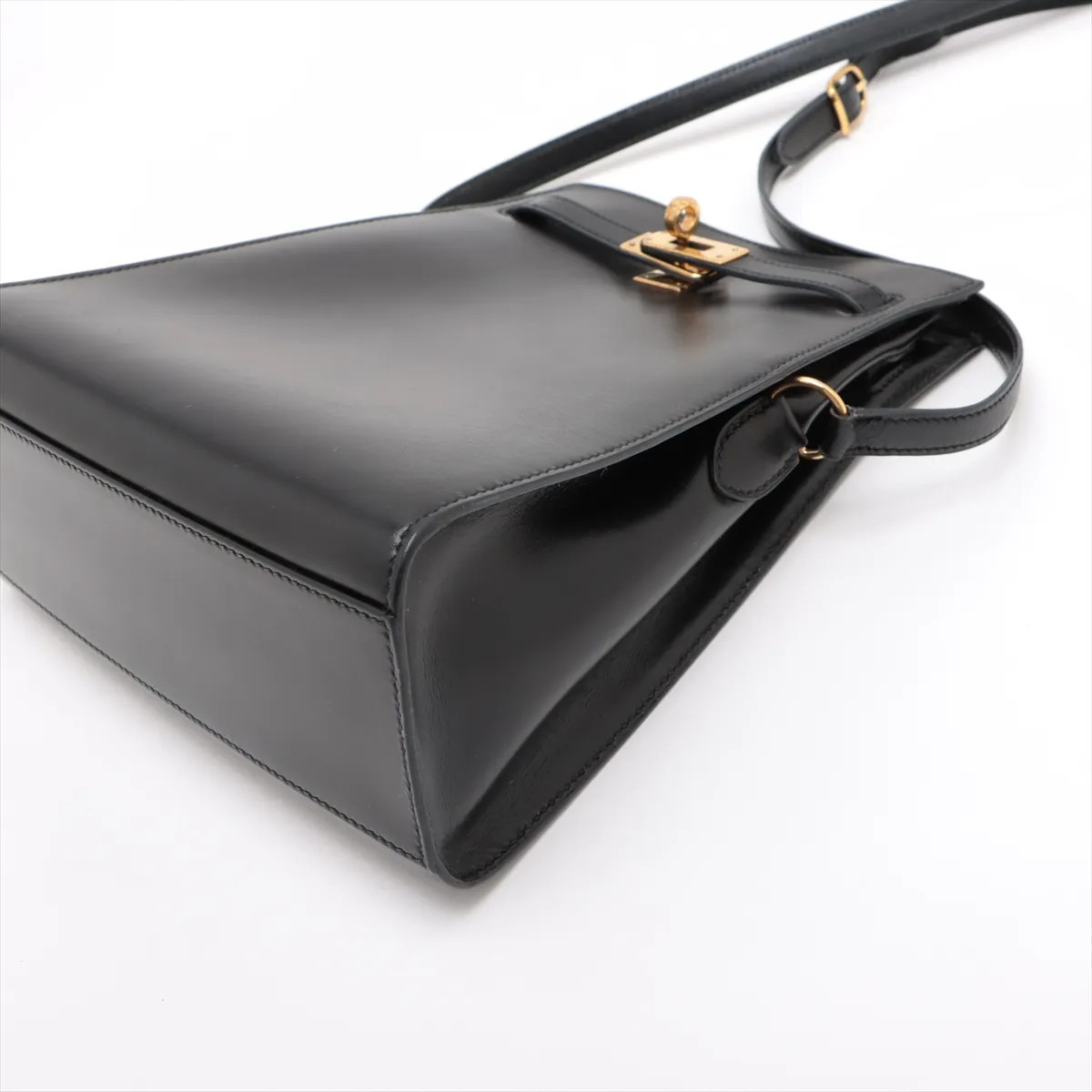 Hermès Kelly Sports PM Box calf Black Gold Metal Fittings Q:1987