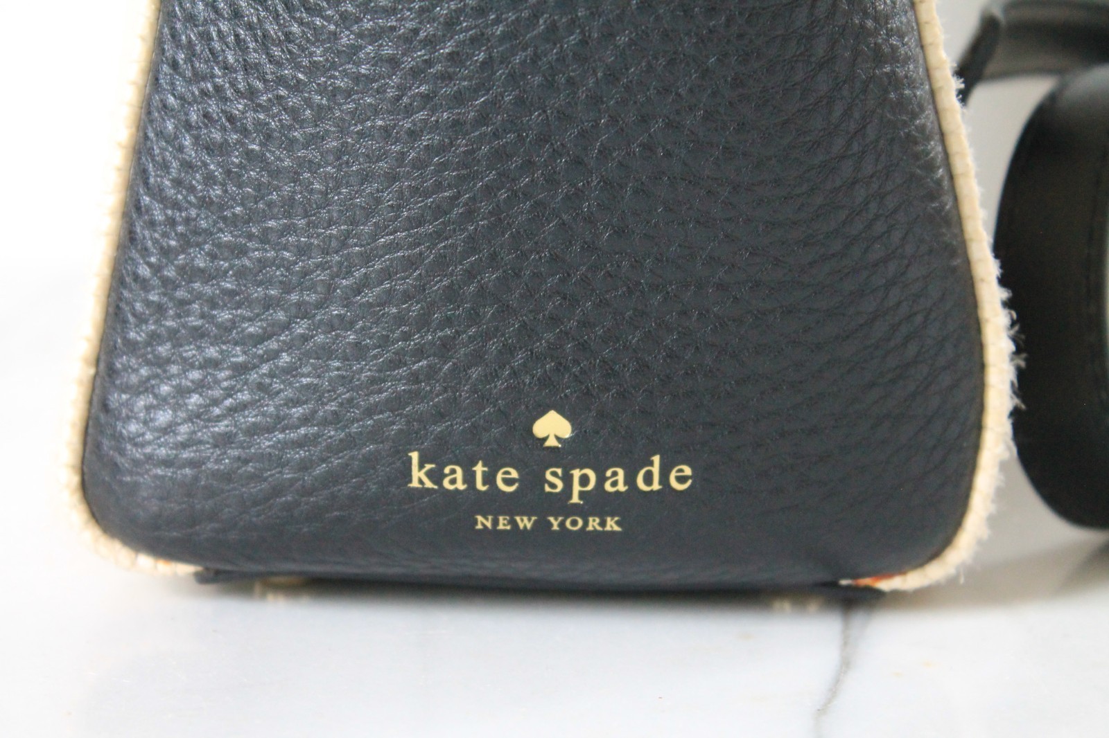 Kate Spade ‘Houston Street’ Loula Straw Leather Crossbody Purse / Pink Interior