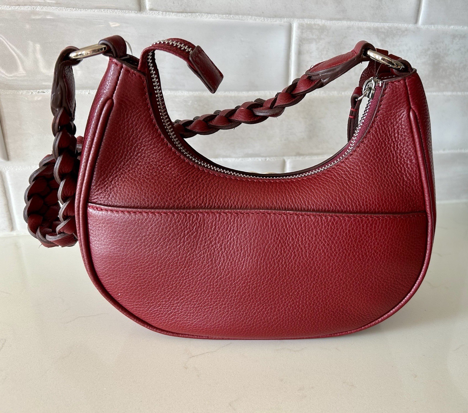 Brighton Interlok Finn Convertible Shoulder Crossbody Chili Red NWT🇺🇸Americana