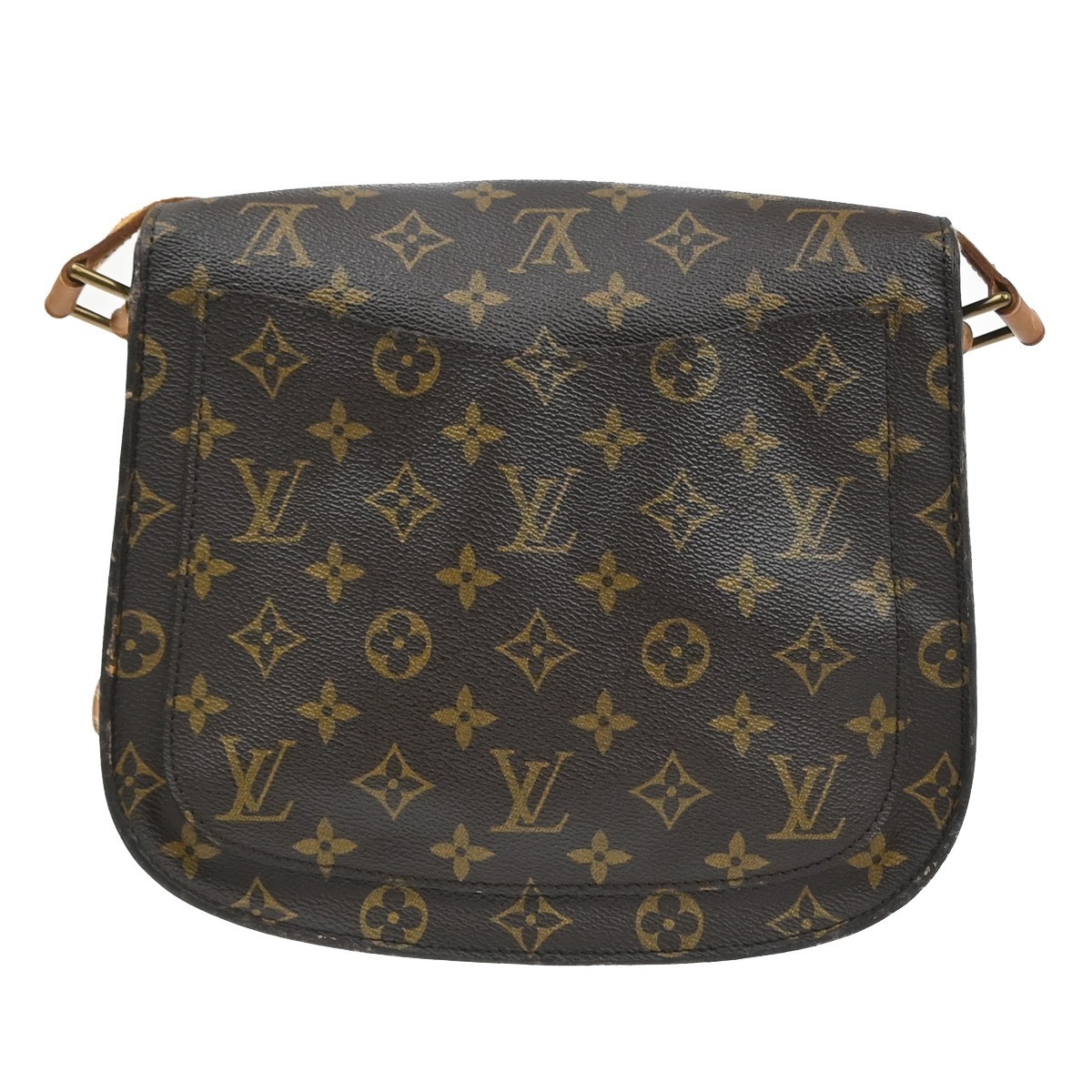 LOUIS VUITTON Saint Cloud GM Shoulder Bag Monogram Leather Brown M51242 32SA128
