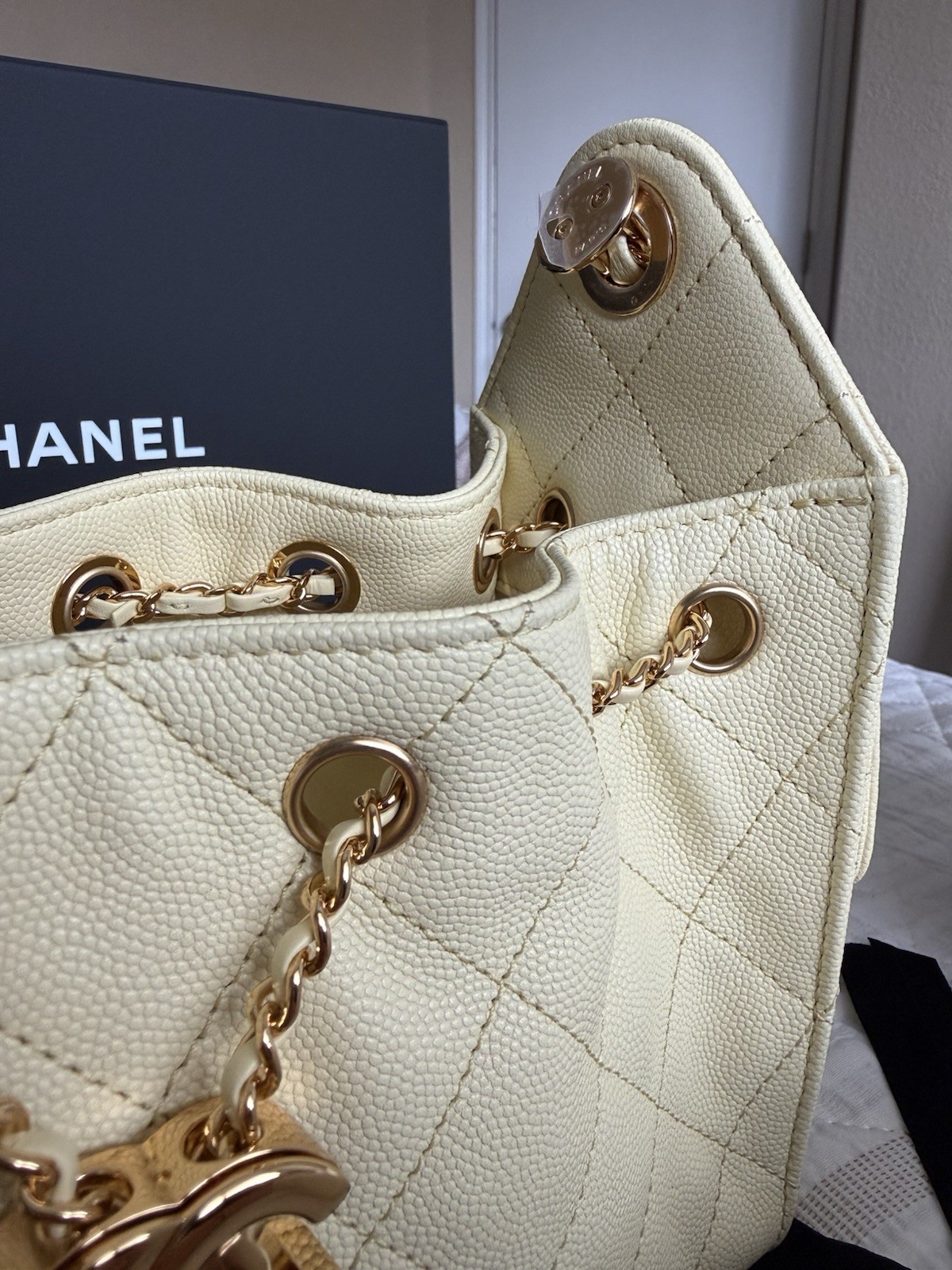 Chanel 25 Mini – Light Yellow Brand New in Box