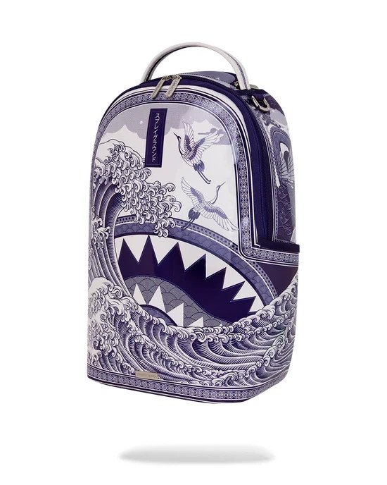 Sprayground Porcelain Wave Backpack Mochila Bookbag School Bag 🔥 New W/ Tags