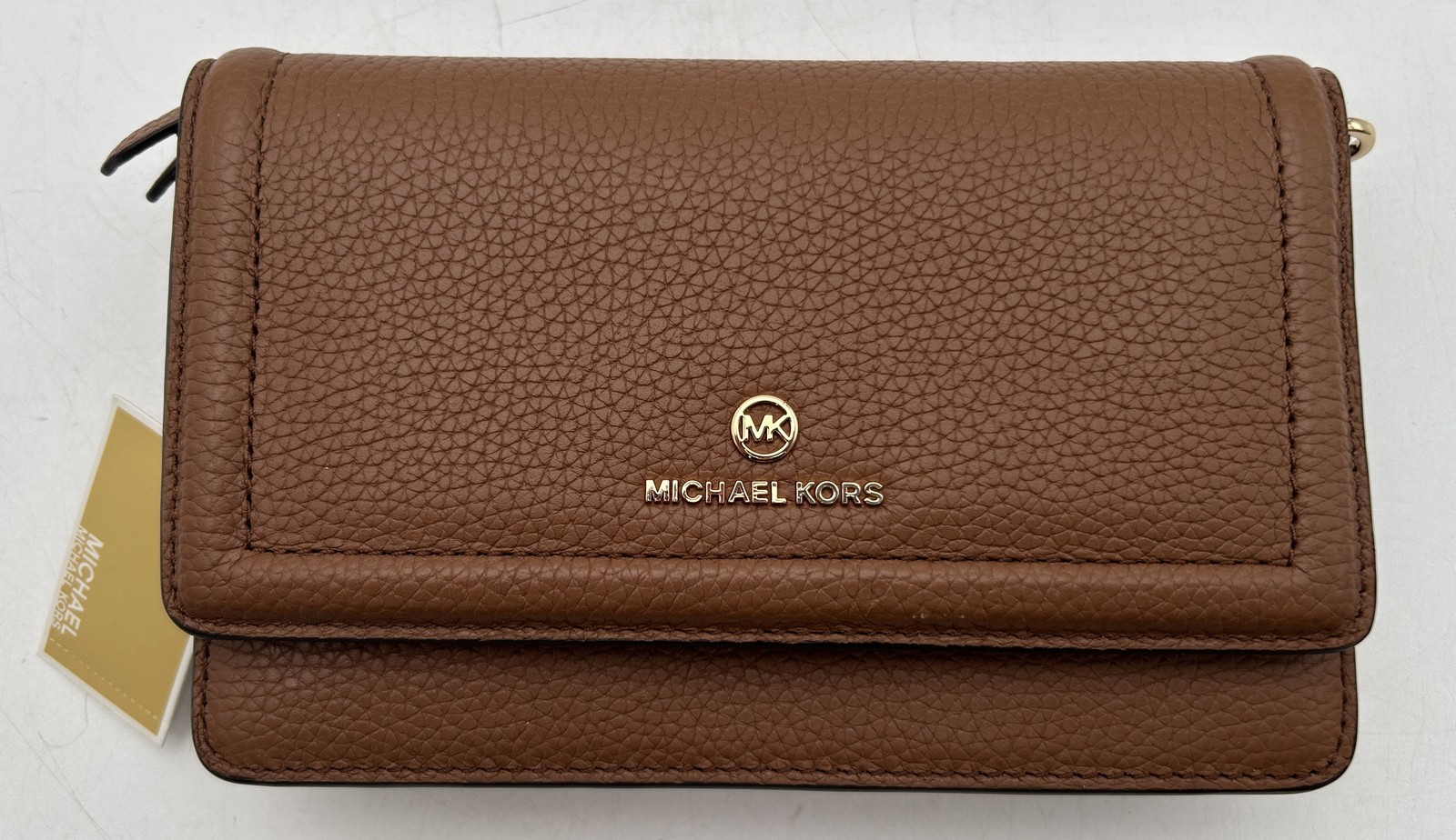 Michael Kors Jet Set Charm Phone Crossbody Bag, Brown – MISSING STRAP