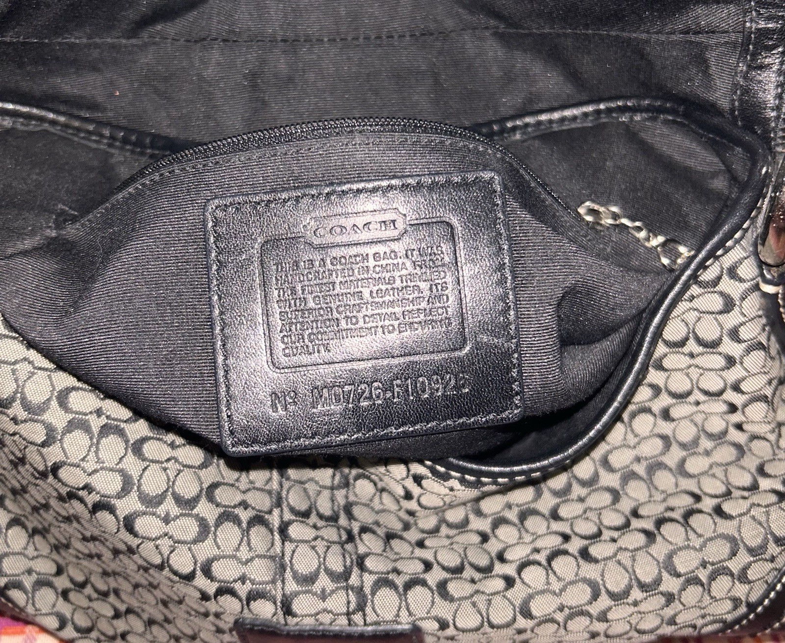 Vintage Coach Soho Signature Canvas Buckle Flap Shoulder Bag – Black – Excellent
