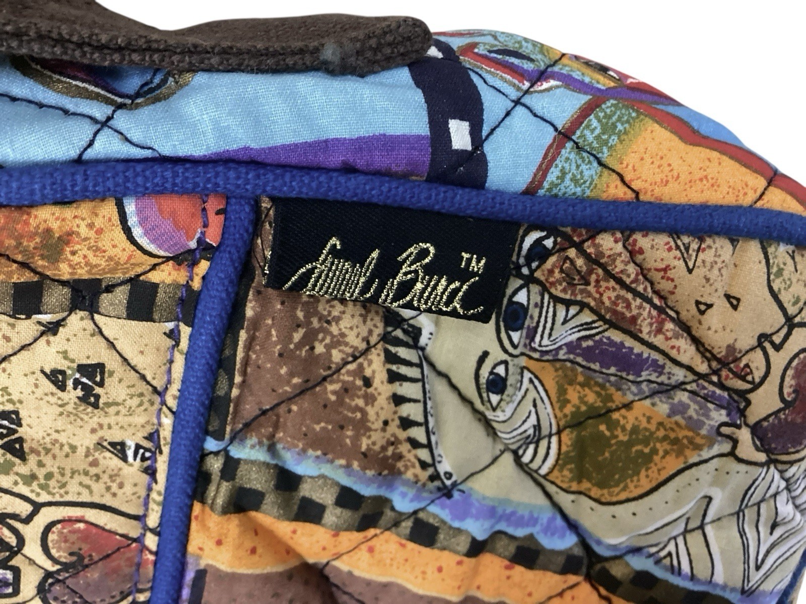 Laurel Burch Purse Shoulder Bag Quilted Blaze Multicolor Horse Print New