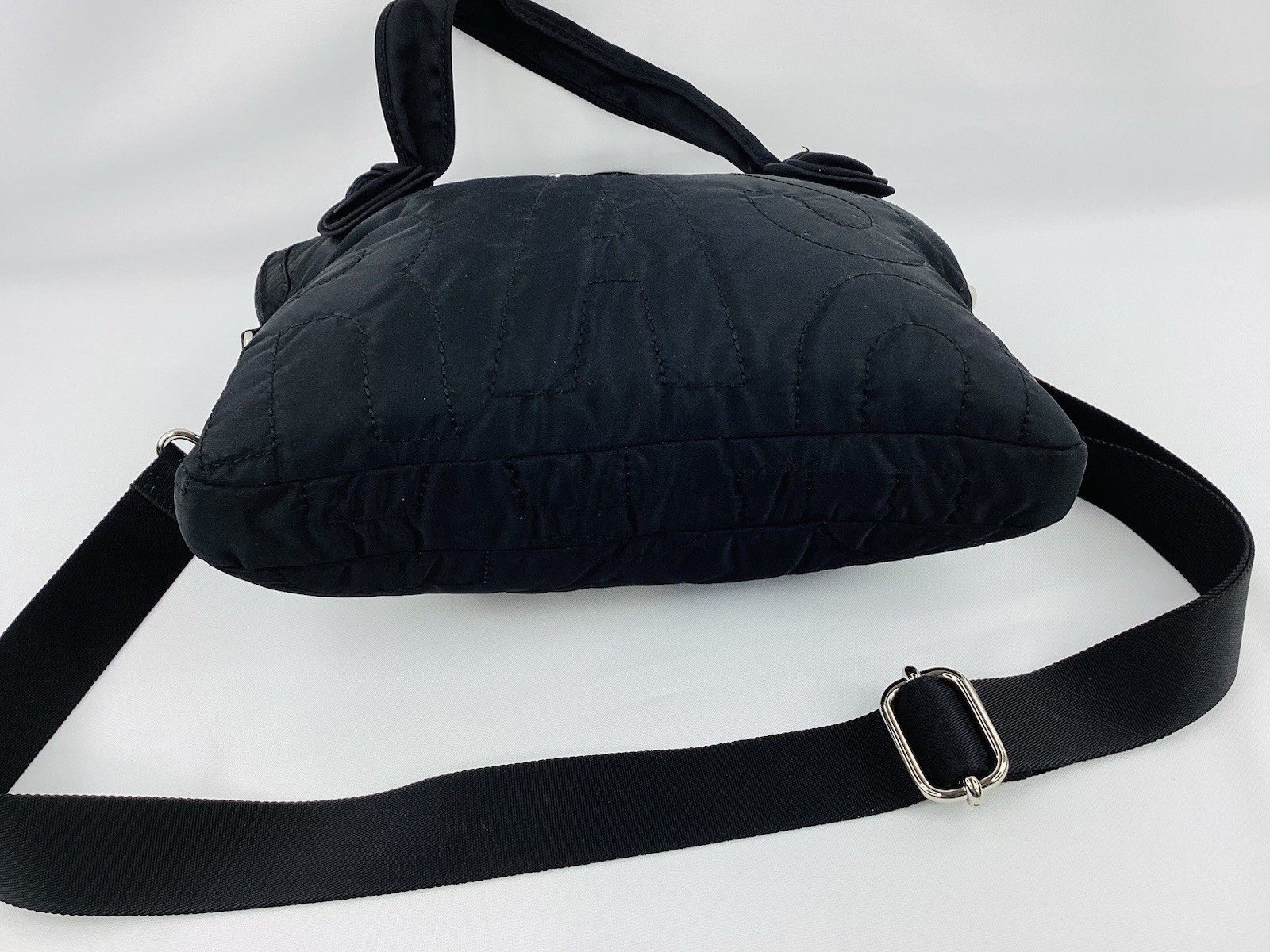 Marc by Marc Jacobs Standard Supply Workwear Quilted Nylon Satchel Black Bag