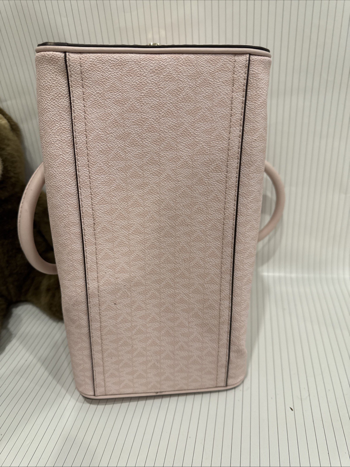 Michael Kors med Duffel Travel Leather Lt Powder Blush