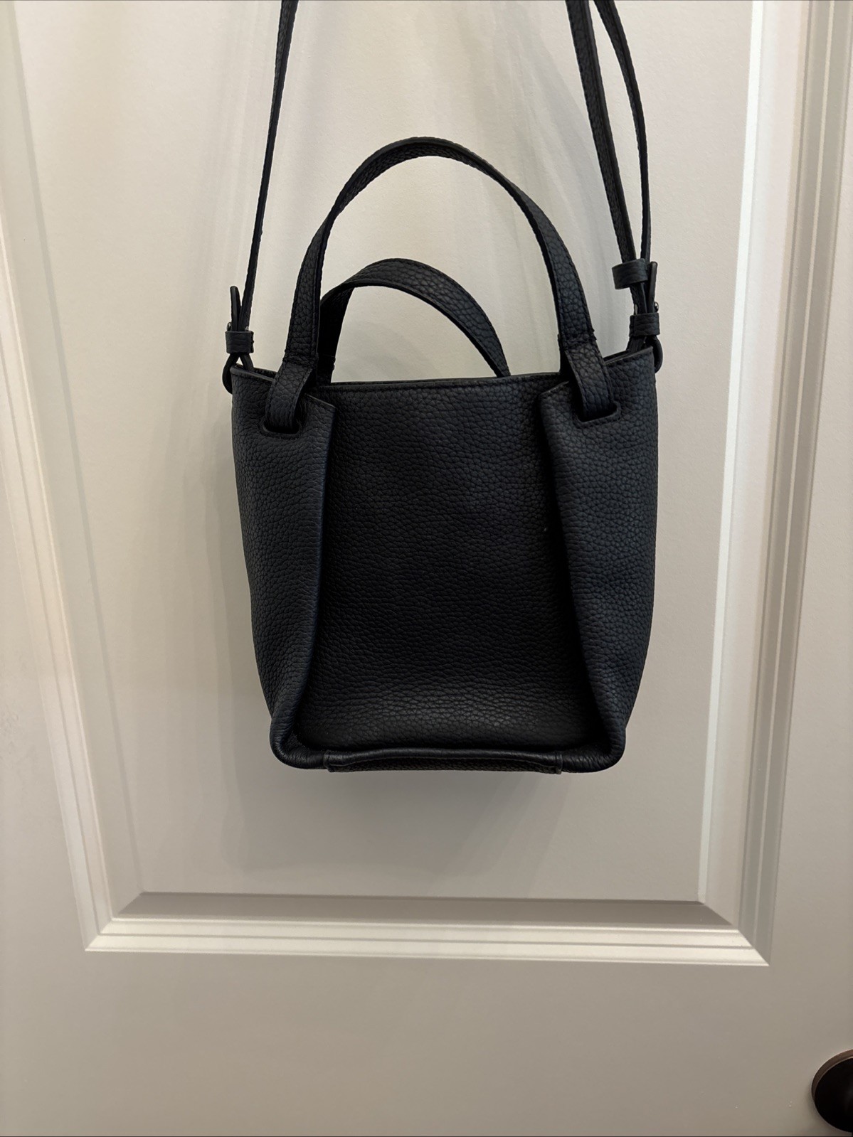 Tumi Angie Small Crossbody Black Leather, Travel Purse
