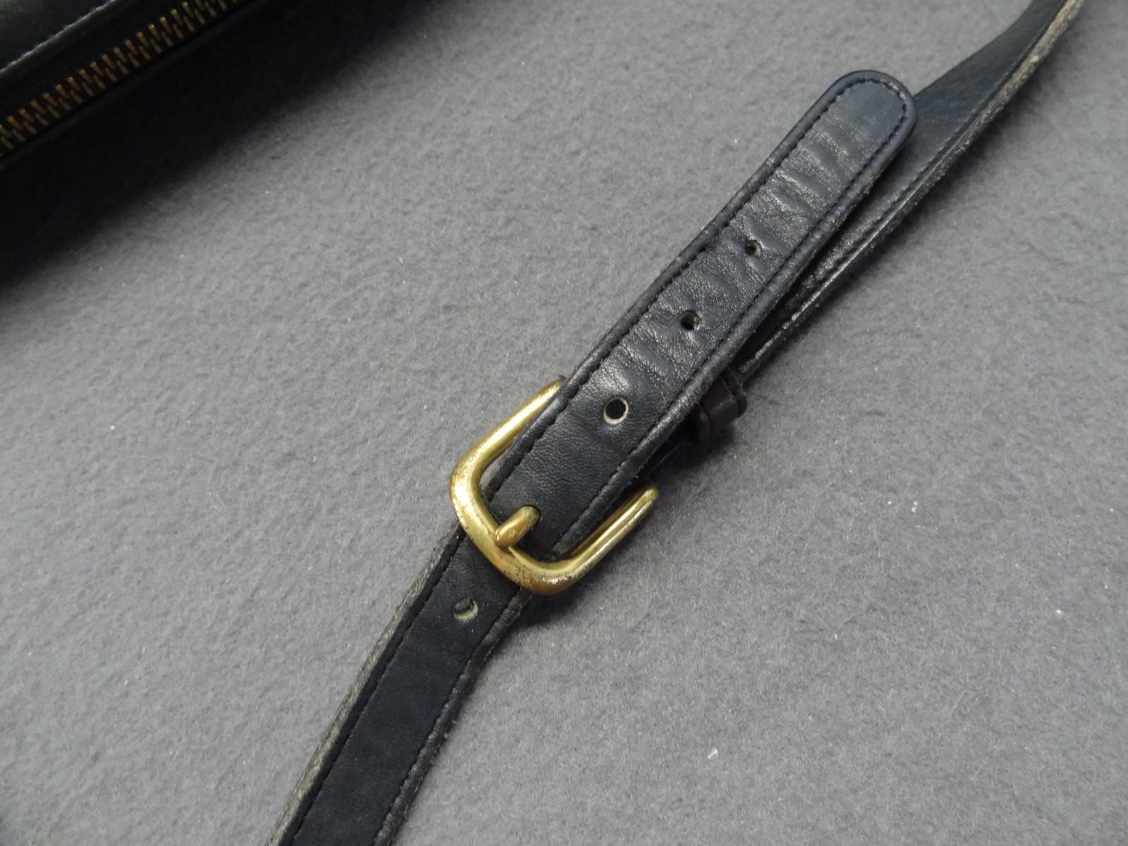 Coach Carson 11×7 VTG Shoulder Bag Handbag Purse Stone Dark Grey 90s 9939 Strap
