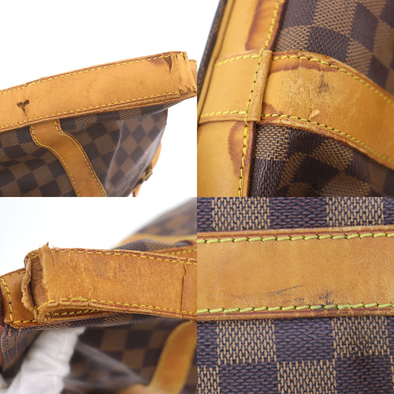 Louis Vuitton LV Damier Ebene Cruiser 45 Used Boston HandBag M41138 #EM455 H