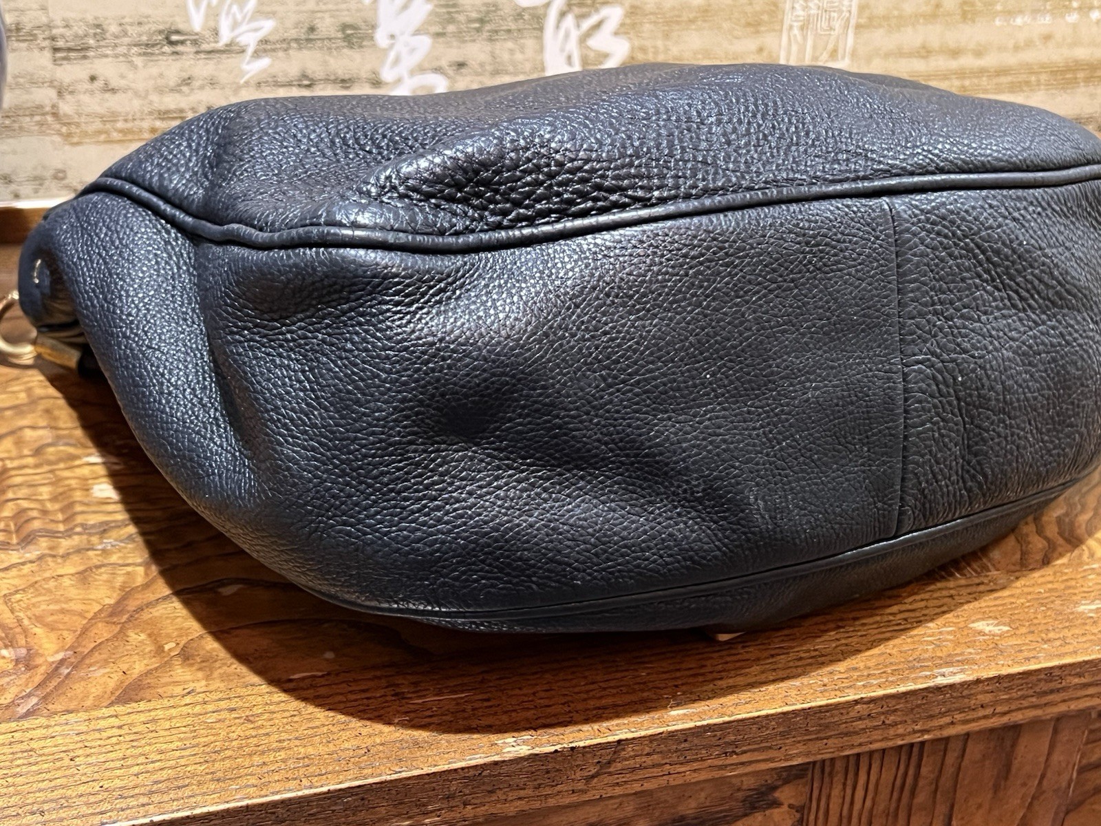 Marc Jacobs Black Too Hot To Handle Hobo Handbag Shoulder Bag Purse Leather
