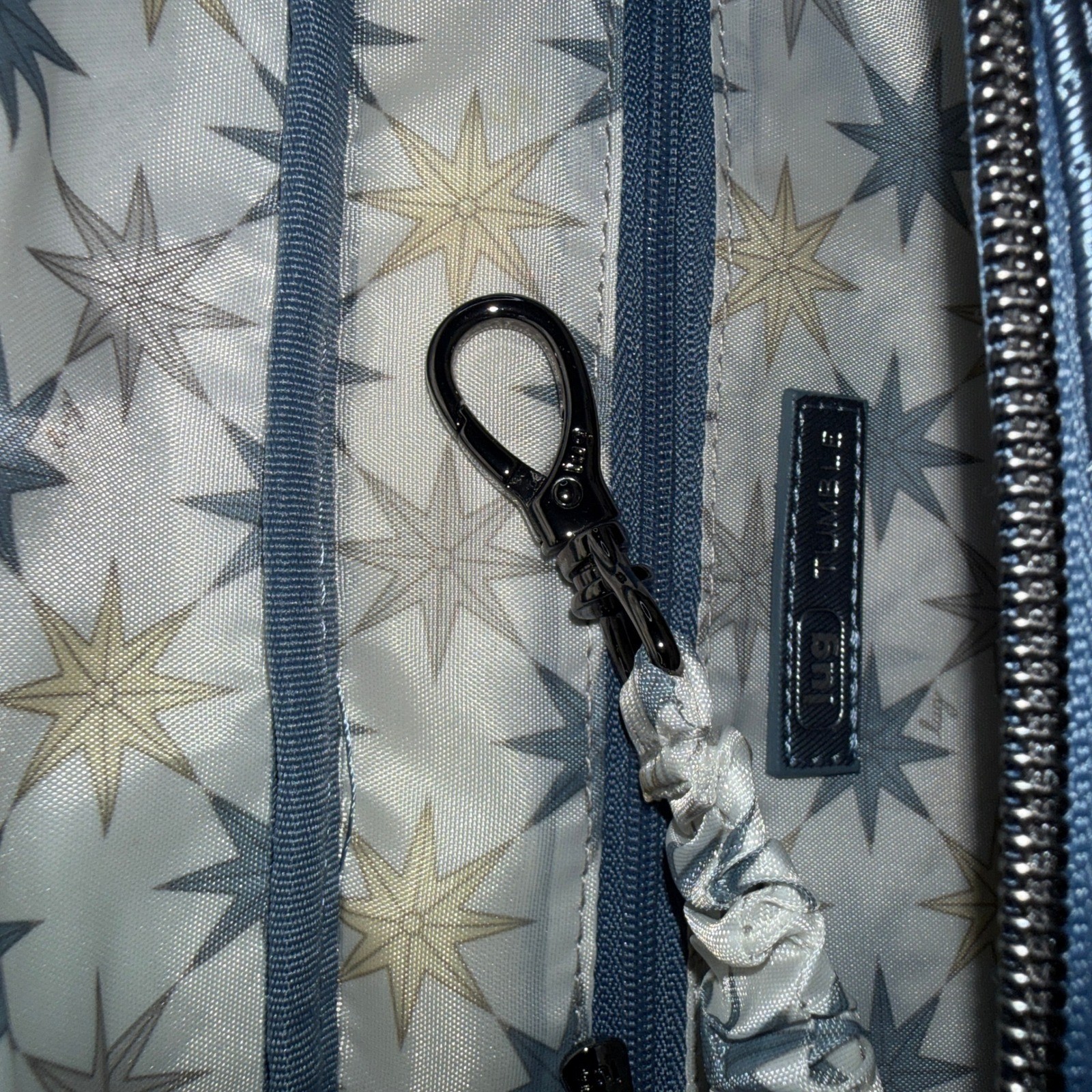 Lug Tumble Navy Blue Wave Quilted Convertible Belt Bag Crossbody Fanny Pack