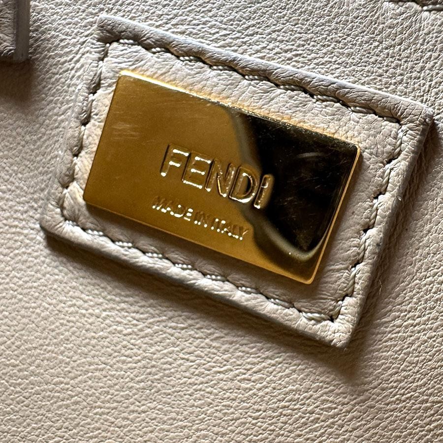 FENDI Bag: Peekaboo Mini 8BN244-68H Wine Red Brown W23H19D10cm w/strap;