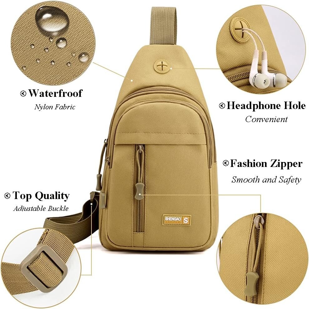 Tactical Sling Backpack Shoulder Bags Travel Military Crossbody Chest Bag Unisex