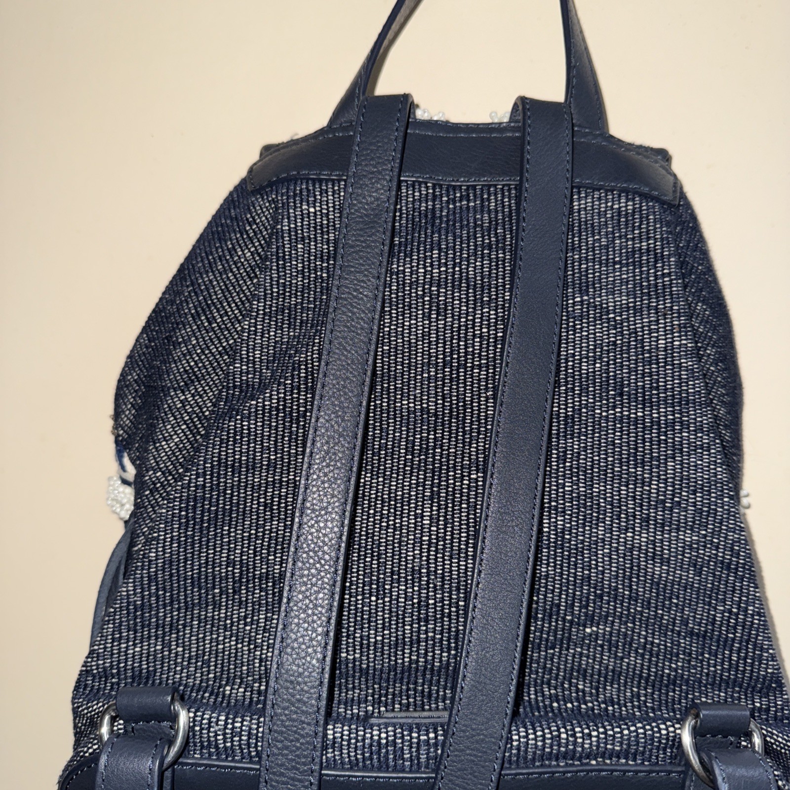 RARE Rebecca Minkoff Beaded Embellished Fringe Backpack Luxury Designer Limited